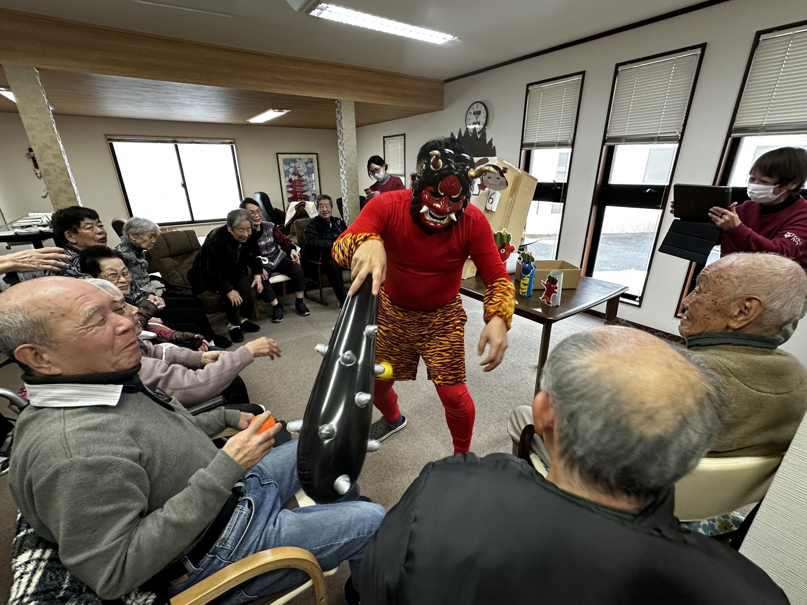 節分で鬼登場！