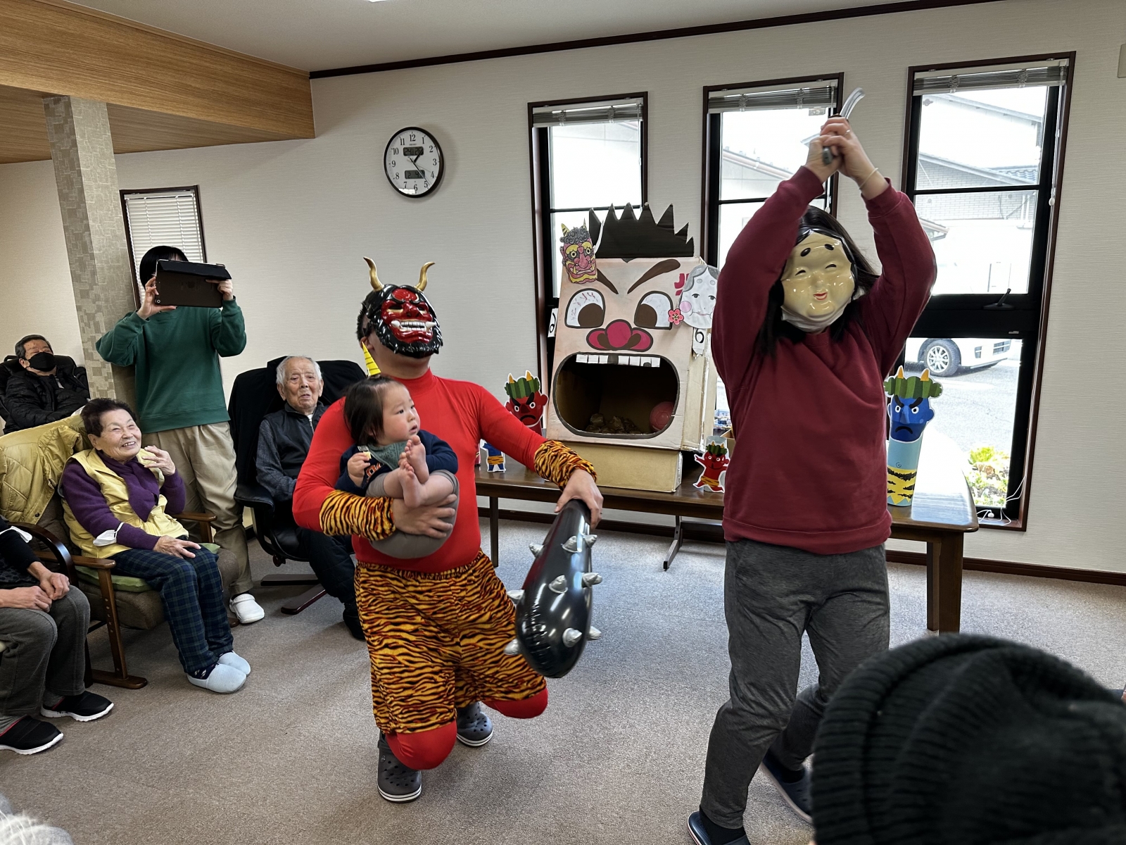 節分で鬼登場!