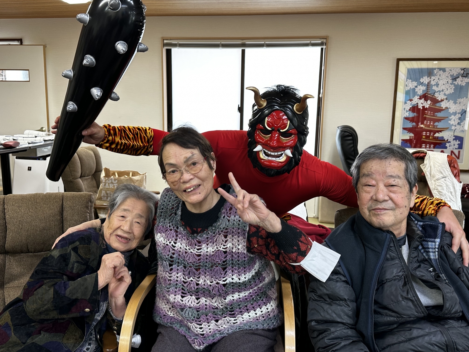 節分で鬼登場!