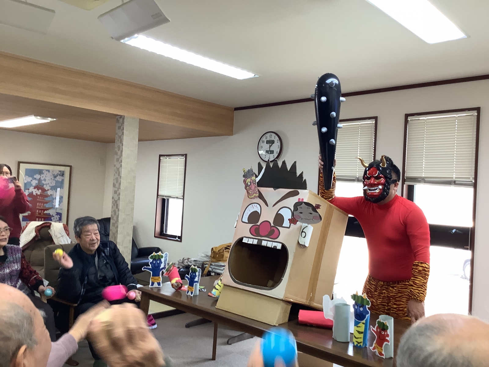 節分で鬼登場!