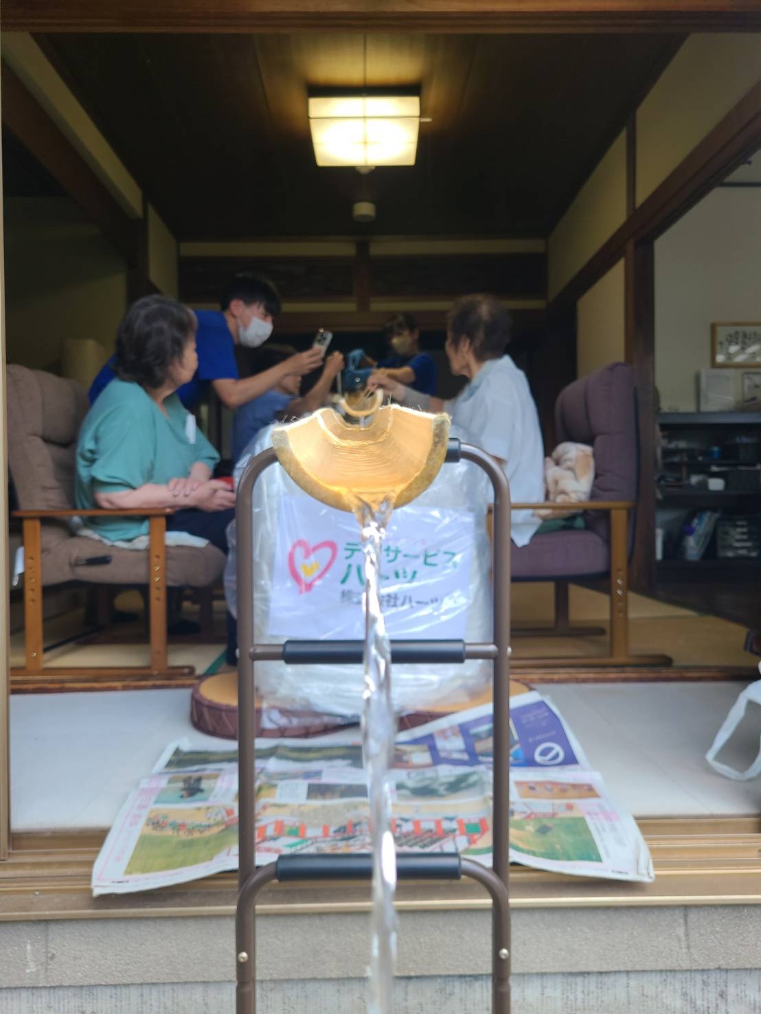 大好評!そうめん流し♪