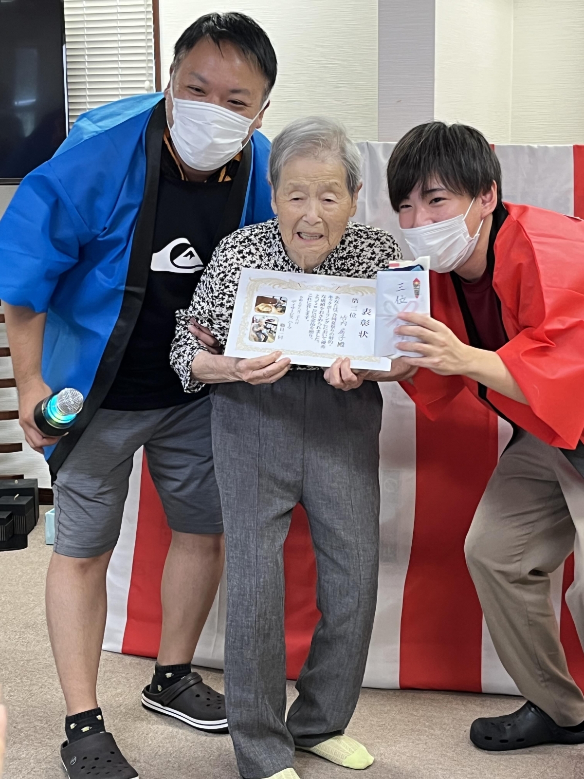 合同夏祭り(盆踊り・表彰式・花火大会)