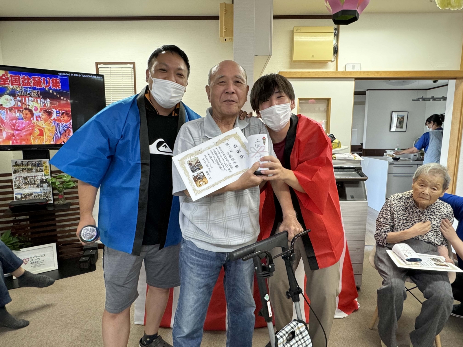 合同夏祭り(盆踊り・表彰式・花火大会)