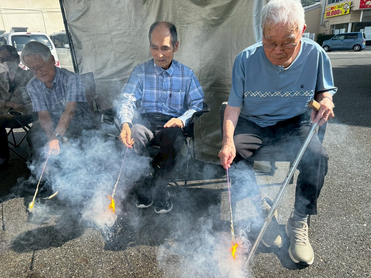 合同夏祭り(盆踊り・表彰式・花火大会)
