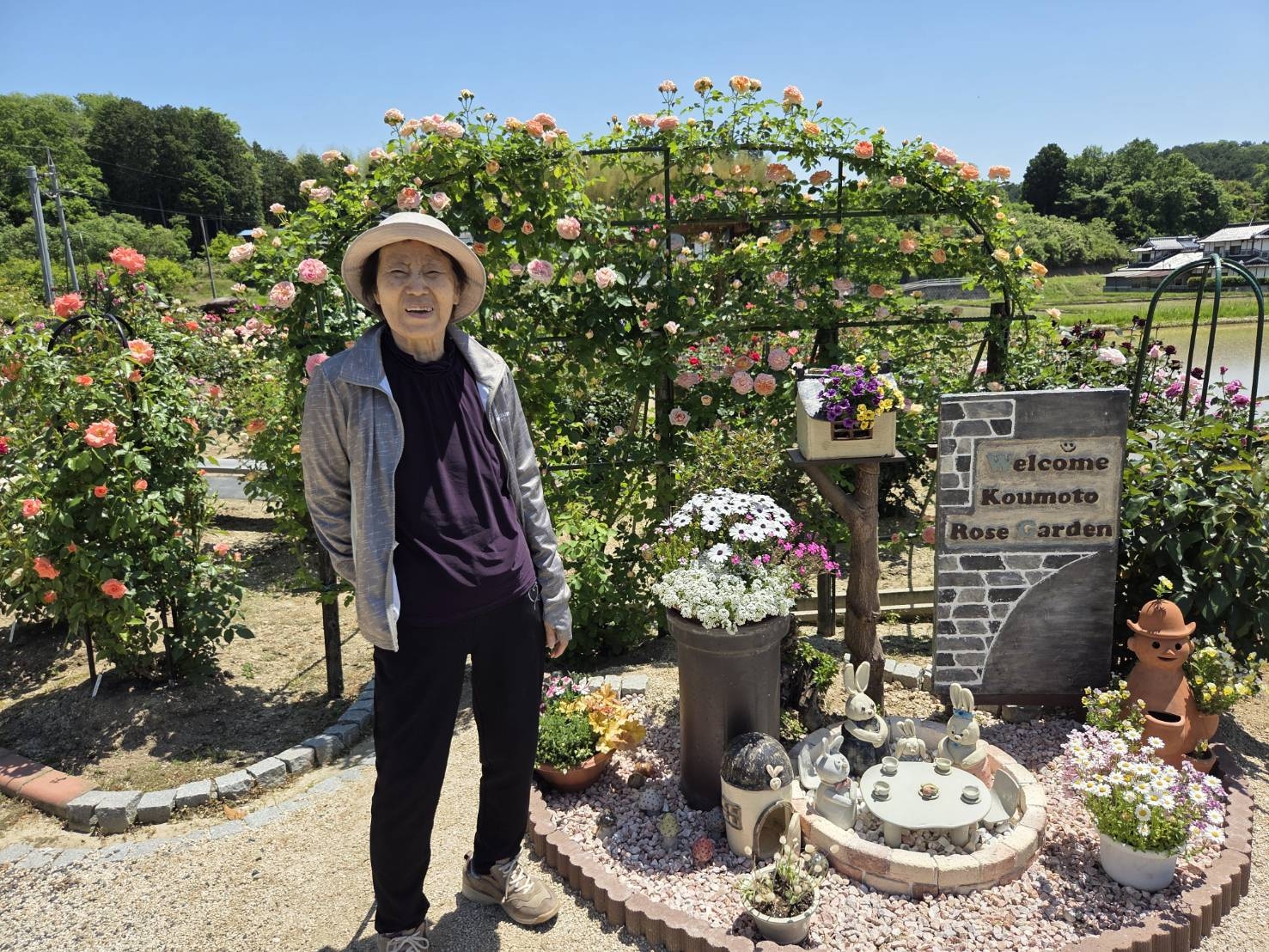 甲本バラ園様散策(東一宮事業所)